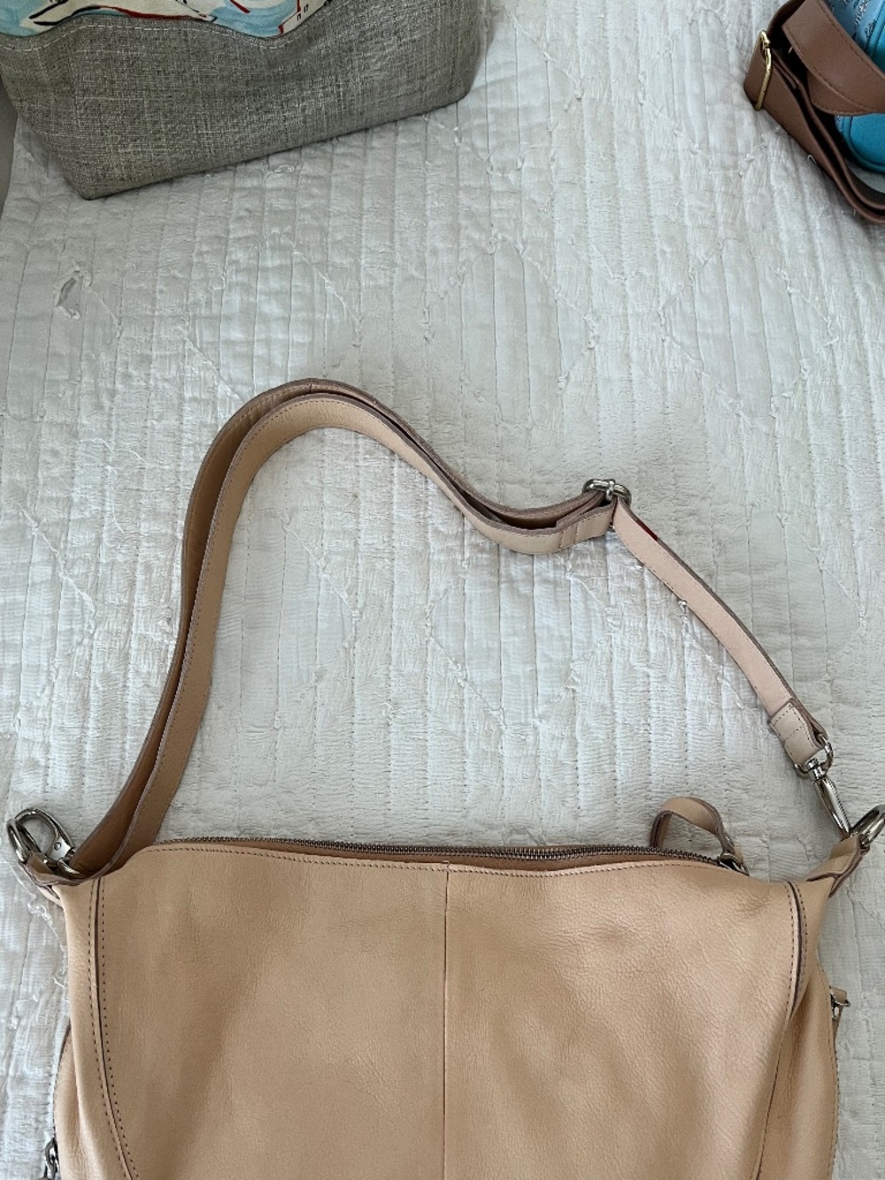 Latico Leather Blush Pink Hobo Crossbody